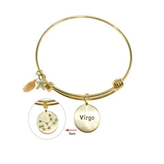 20 KARAT GOLD PLATED VIRGO ZODIAC BRACELET