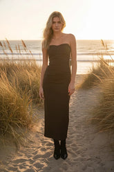 DRA LAVENE STRAPLESS MAXI DRESS