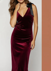 LOST + WANDER ADORNED VIRTUE VELVET HOLIDAY ROMANTIC MIDI DRESS