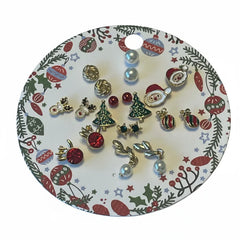FESTIVE FAVORITES 10-PAIR CHRISTMAS EARRING SET
