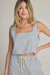 SUNDAY RITUAL DAHLIA LINEN TOP