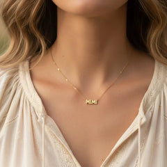 GOLD DIPPED MIMI CHARM NECKLACE