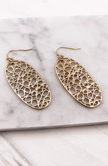 BUBBLES OVAL EARRINGS