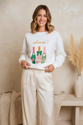 "CHEERS" GRAPHIC SWEATSHIRT