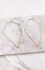 HAMMERED TRIANGLE EARRINGS