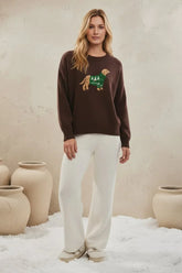 CREW NECK CHRISTMAS DOG SWEATER