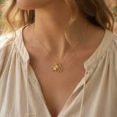 HIVE RULES GOLD BEE NECKLACE