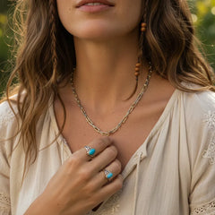 BOHEMIAN MIXED LINK NECKLACE