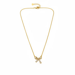 FREE SPIRIT BOW CHARM NECKLACE