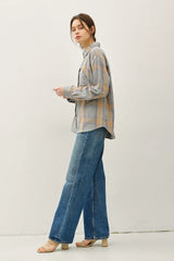 CLASSIC COTTON FADED PLAID SHIRT