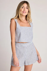 SUNDAY RITUAL DAHLIA LINEN TOP