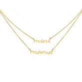 MAMA MINI GOLD DIPPED NECKLACE SET
