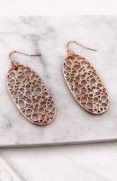 BUBBLES OVAL EARRINGS