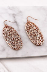 BUBBLES OVAL EARRINGS