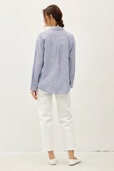 PINSTRIPE BUTTON DOWN SHIRT