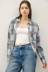 VINTAGE PLAID BOXY SHIRT
