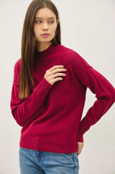 HIGHNECK BASIC CROPPED SWEATER