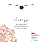 RED ENERGY COLOR POWER NECKLACE