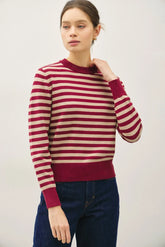 CLASSIC STRIPE CROPPED SWEATER