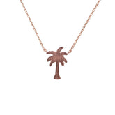 DAINTY PALM TREE NECKLACE