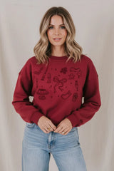 LONG SLEEVE CHRISTMAS GRAPHIC SWEATER