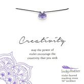 VIOLET CREATIVITY COLOR POWER NECKLACE