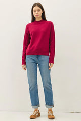 HIGHNECK BASIC CROPPED SWEATER