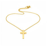 RADIANT SOUL GOLD CROSS NECKLACE