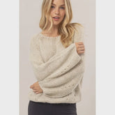 MELANGE KNIT SWEATER PULLOVER