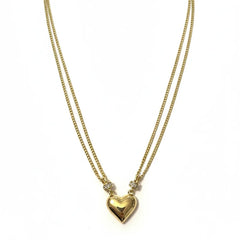 DAINTY LAYERED HEART NECKLACE