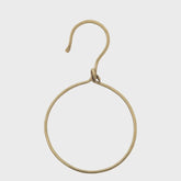 METAL RING WITH HOOK BRASS FINISH