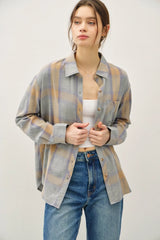 CLASSIC COTTON FADED PLAID SHIRT