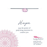 PINK HOPE COLOR POWER NECKLACE