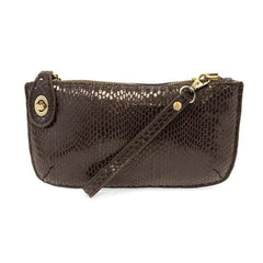 PYTHON MINI CROSSBODY WRISTLET CLUTCH