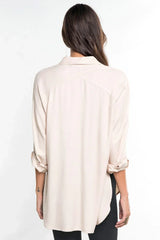 BOHEMIAN LONG SLEEVE BUTTON DOWN SHIRT