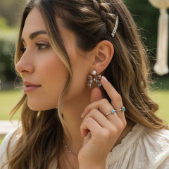 CHRISTMAS  PLAID BOW EARRINGS