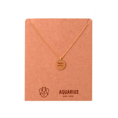 AQUARIUS ZODIAC SIGN NECKLACE