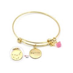20 KARAT GOLD PLATED CAPRICORN ZODIAC BRACELET