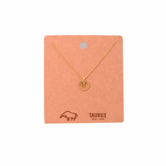 TAURUS ZODIAC SIGN NECKLACE