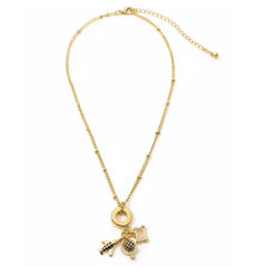 JOURNEY GOLD CHARM NECKLACE