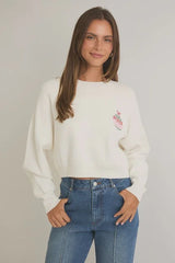 ROUND NECK MERRY CHRISTMAS SWEATER