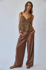 LACE RUFFLE CAMI TANK TOP