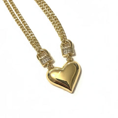 DAINTY LAYERED HEART NECKLACE