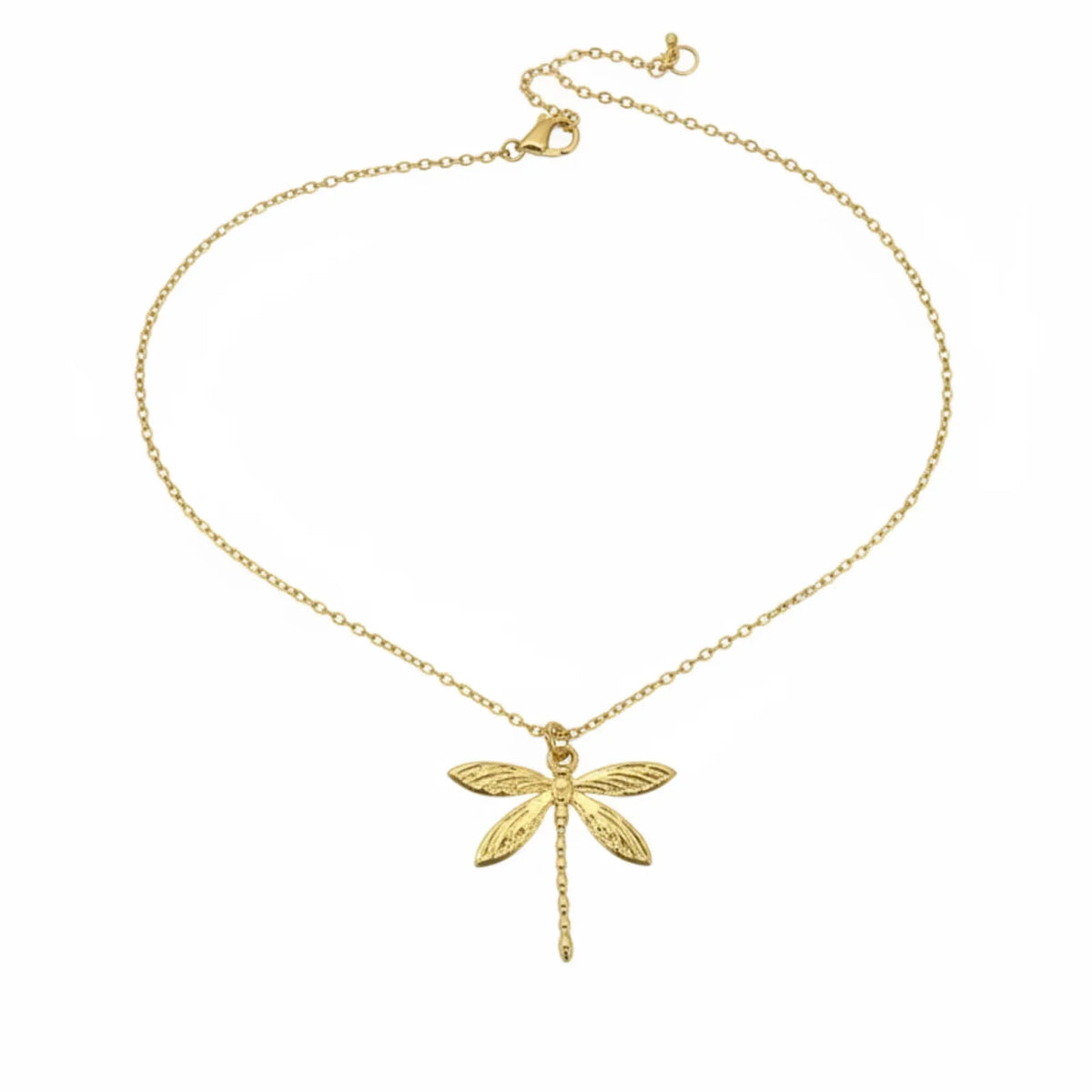 FLY DRAGONFLY GOLD NECKLACE