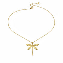 FLY DRAGONFLY GOLD NECKLACE