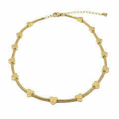 GOLDEN HEART CHARM NECKLACE