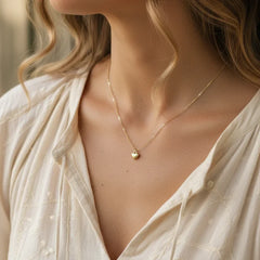 GOLD DIPPED HEART NECKLACE