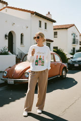 "CHEERS" GRAPHIC SWEATSHIRT