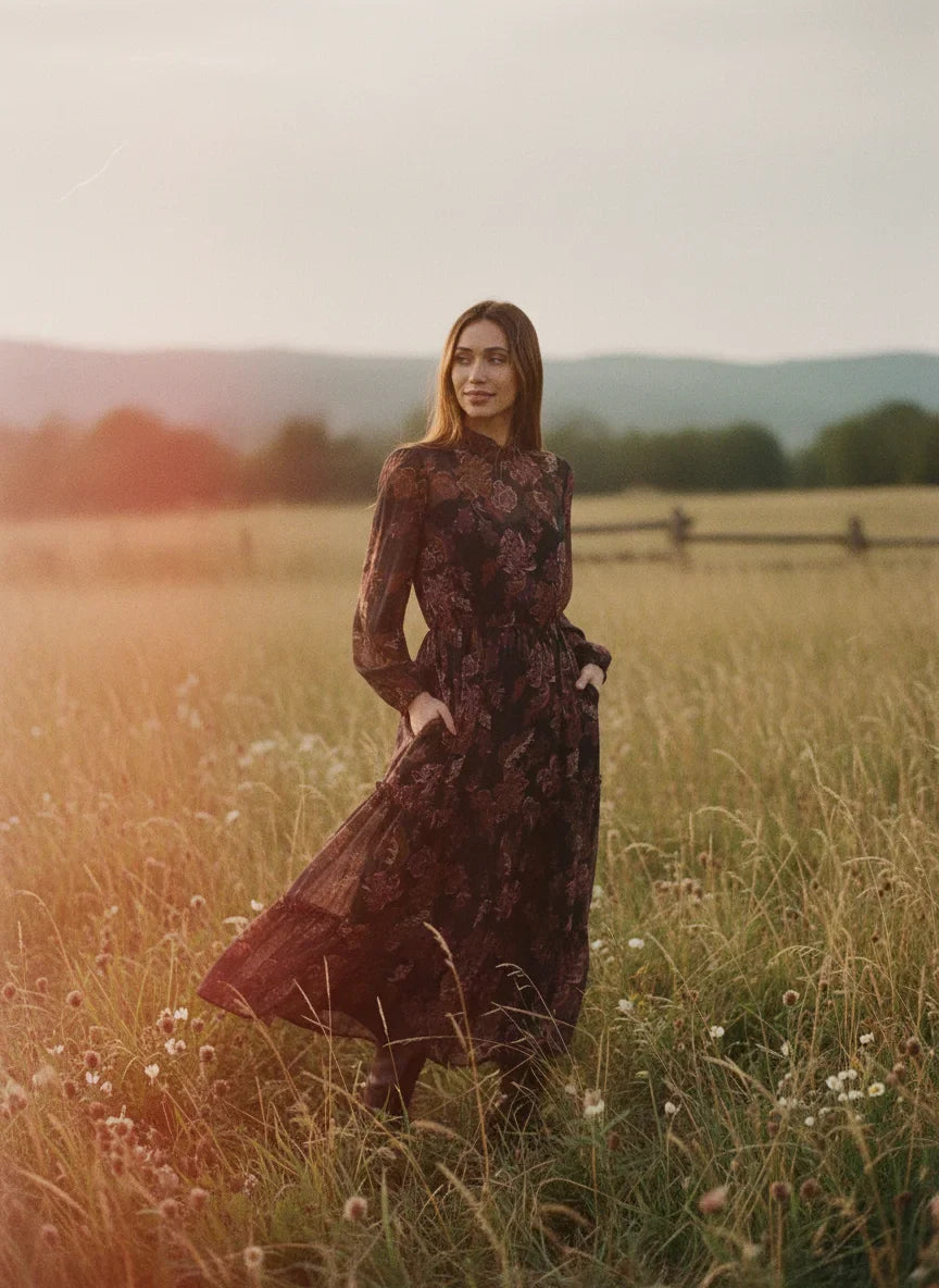 LOST + WANDER WHISPERS OF BOHEMIA MAXI DRESS