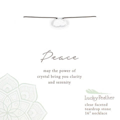 CRYSTAL PEACE COLOR POWER NECKLACE
